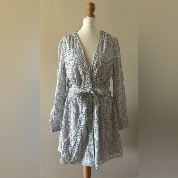 Chan Luu broderie anglaise dress sz M - Picture 1 of 8